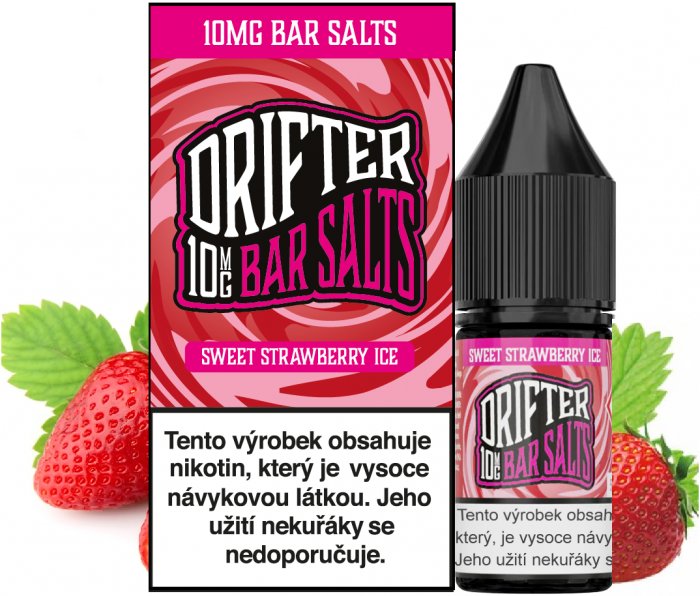 Liquid Drifter Bar Salts Sweet Strawberry Ice 10ml 20mg