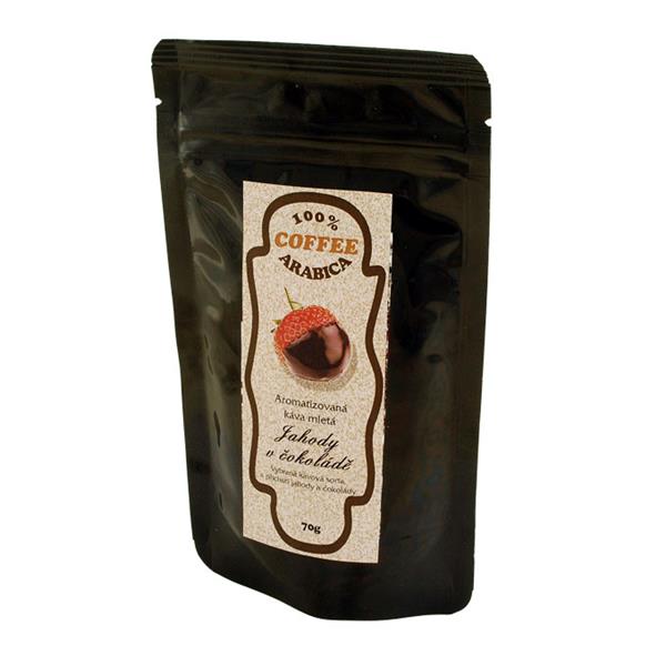 Káva mletá Jahody v čokoládě 70g