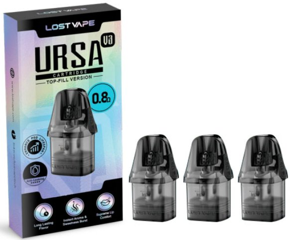 Lost Vape Ursa Pod V3 cartridge 0,8ohm 2ml 3Pack
