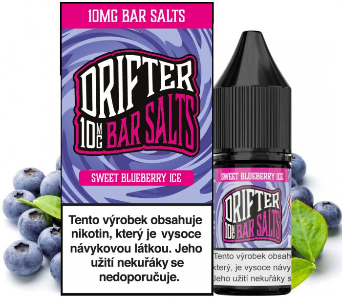Liquid Drifter Bar Salts Sweet Blueberry Ice 10ml 10mg