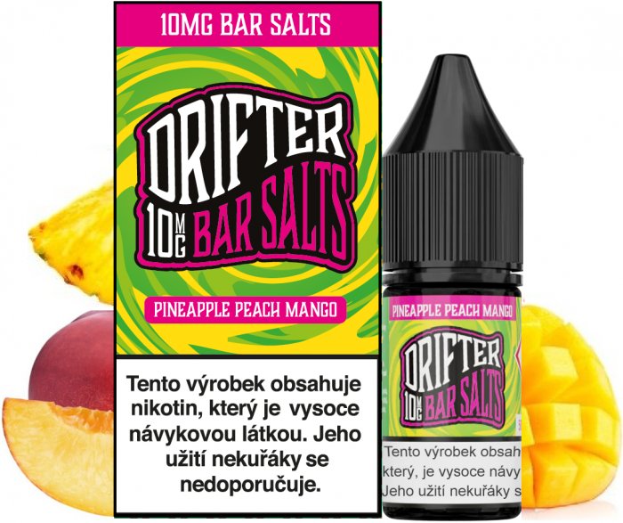 Liquid Drifter Bar Salts Pineapple Peach Mango 10ml 10mg