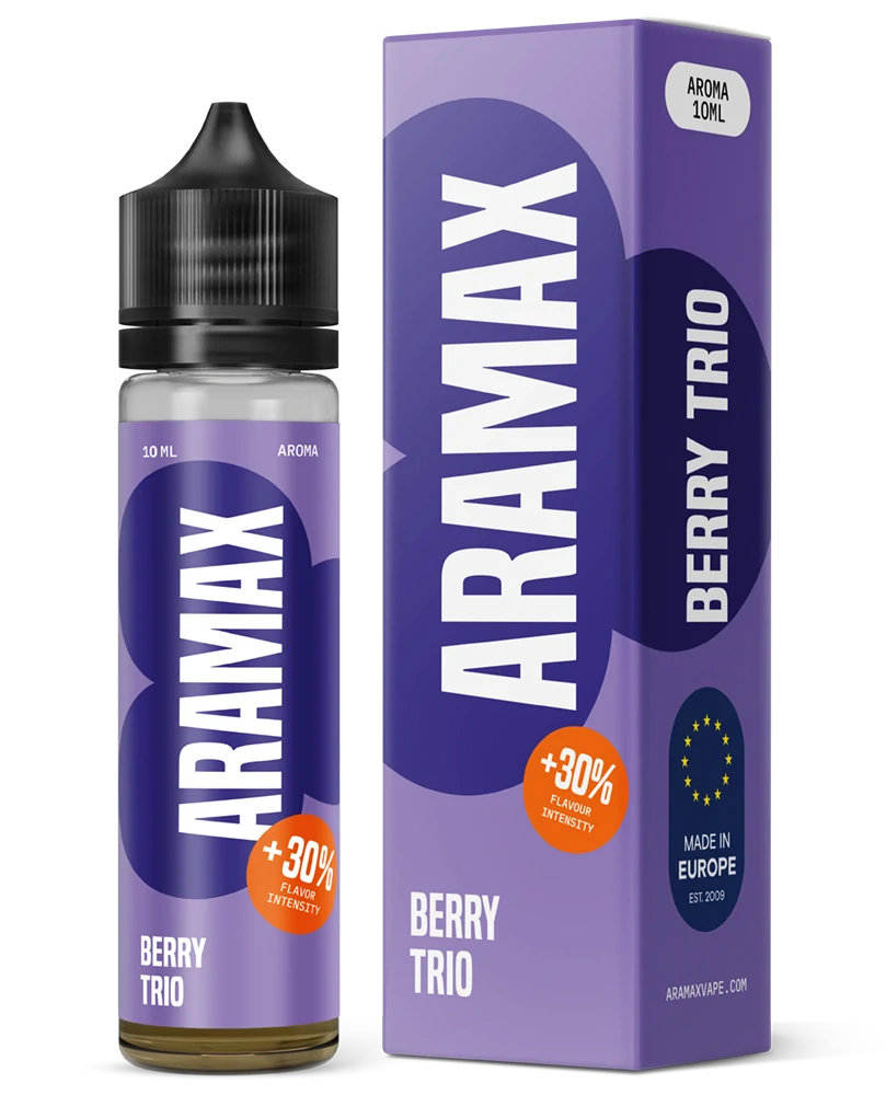 Příchuť Aramax S&V: Berry trio (směs bobulí)