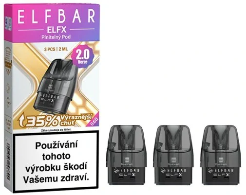 Elf Bar ELFX cartridge V2.0 0,6ohm 2ml 3Pack
