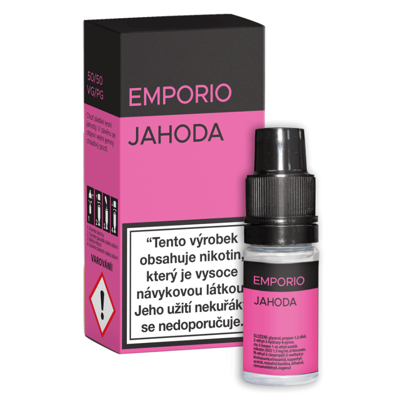 Liquid EMPORIO Jahoda 0mg / 10ml
