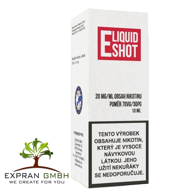 Booster E-liquid shot 70/30 20 mg /10 ml