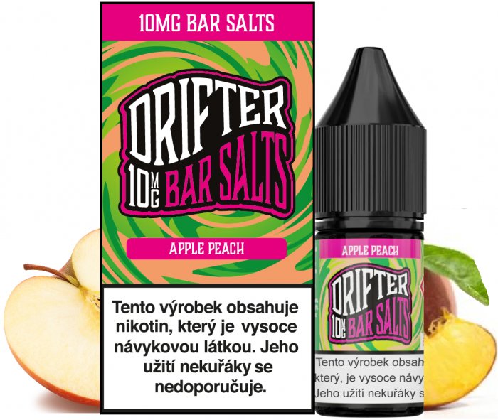 Liquid Drifter Bar Salts Apple Peach 10ml 10mg