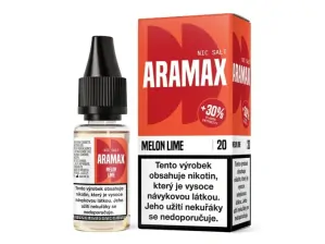 Aramax Nic Salt - Melon Lime (Směs Melounu a Limetky) 10ml 20mg