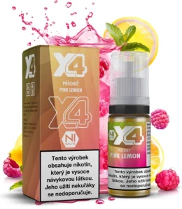 Liquid X4 Bar Juice - Maliny, citrón (Pink Lemon) 10ml - 20mg