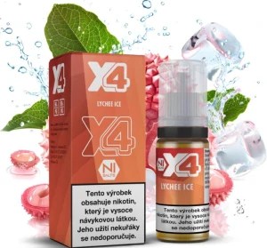 Liquid X4 Bar Juice - Chladivé liči (Lychee Ice) 10ml - 20mg 