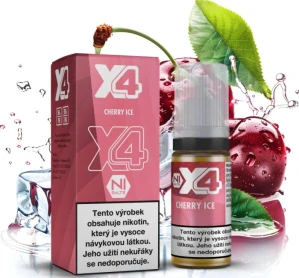 Liquid X4 Bar Juice - Chladivá třešeň (Cherry Ice) 10ml - 20mg 