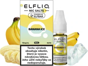 Liquid ELFLIQ Nic SALT Banana Ice 10ml - 20mg