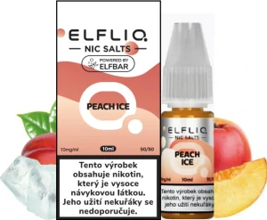 Liquid ELFLIQ Nic SALT Peach Ice 10ml - 20mg