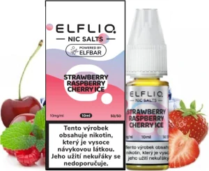 Liquid ELFLIQ Nic SALT Strawberry Raspberry Cherry Ice 10ml - 20mg