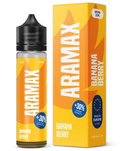 Příchuť Aramax S&V: Banana berry (banán a bobule)