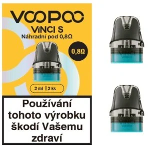  VOOPOO VINCI S cartridge 0,8ohm 2ml 2Pack 