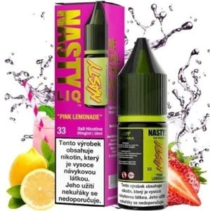  Liquid Nasty LIQ Salt Pink Lemonade 10ml - 10mg (Jahoda, Citron, Limonáda) 