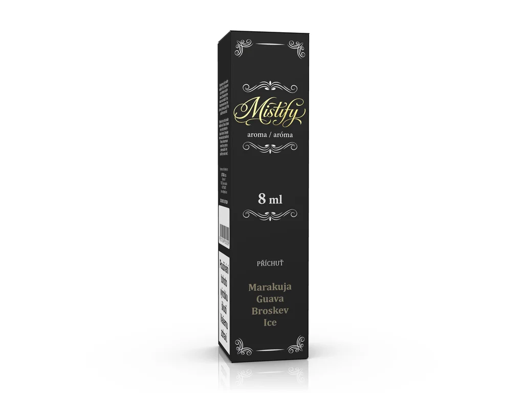 Příchuť Mistify 8 ml S&V - Marakuja Guava Broskev Ice