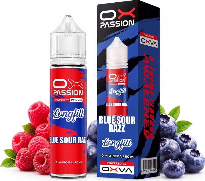  Příchuť OXVA OX PASSION S&V 10ml Blue Sour Razz 