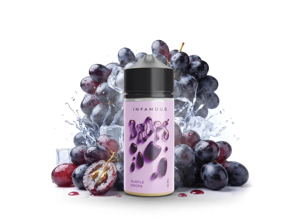 Příchuť Infamous Drops - Purple Drops - Hrozno 10ml/100 SnV