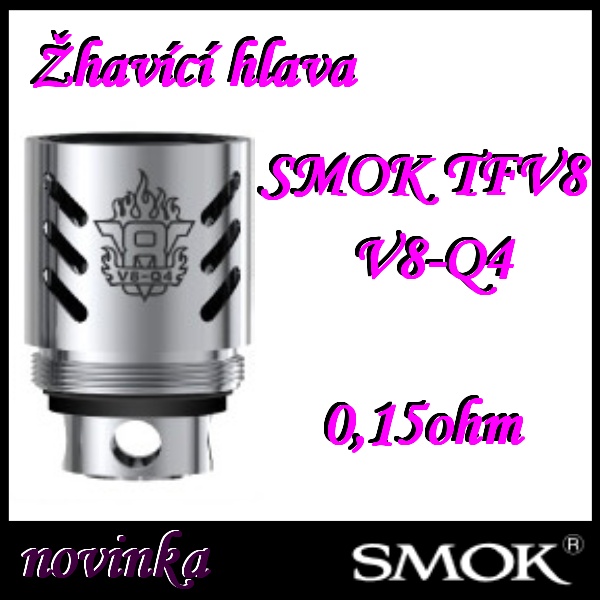 SMOK TFV8 V8-Q4 žhavící hlava  0,15ohm 1ks