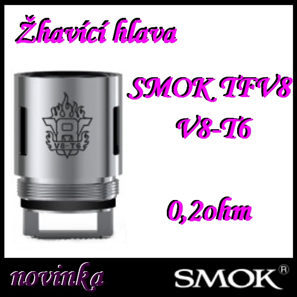 SMOK TFV8 V8-T6 žhavící hlava 0,2ohm 1ks