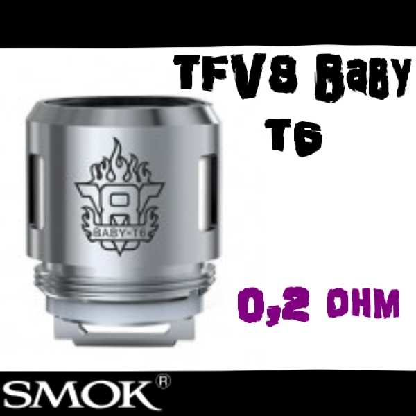 SMOK TFV8 Baby T6 žhavící hlava 0,2ohm 1ks