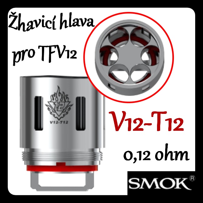 SMOK TFV12 V12-T12 žhavící hlava 0,12 ohm 1 ks 