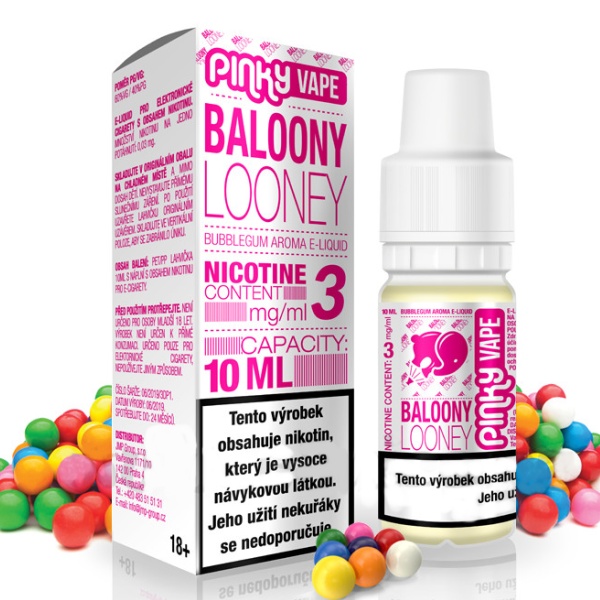 Pinky Vape Baloony Looney 0mg/10ml